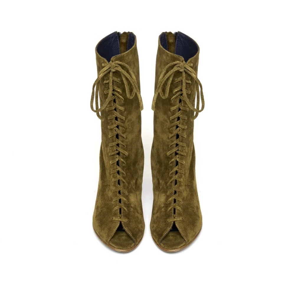 VALAS Los Angeles Brown Suede Lace-Up Boots